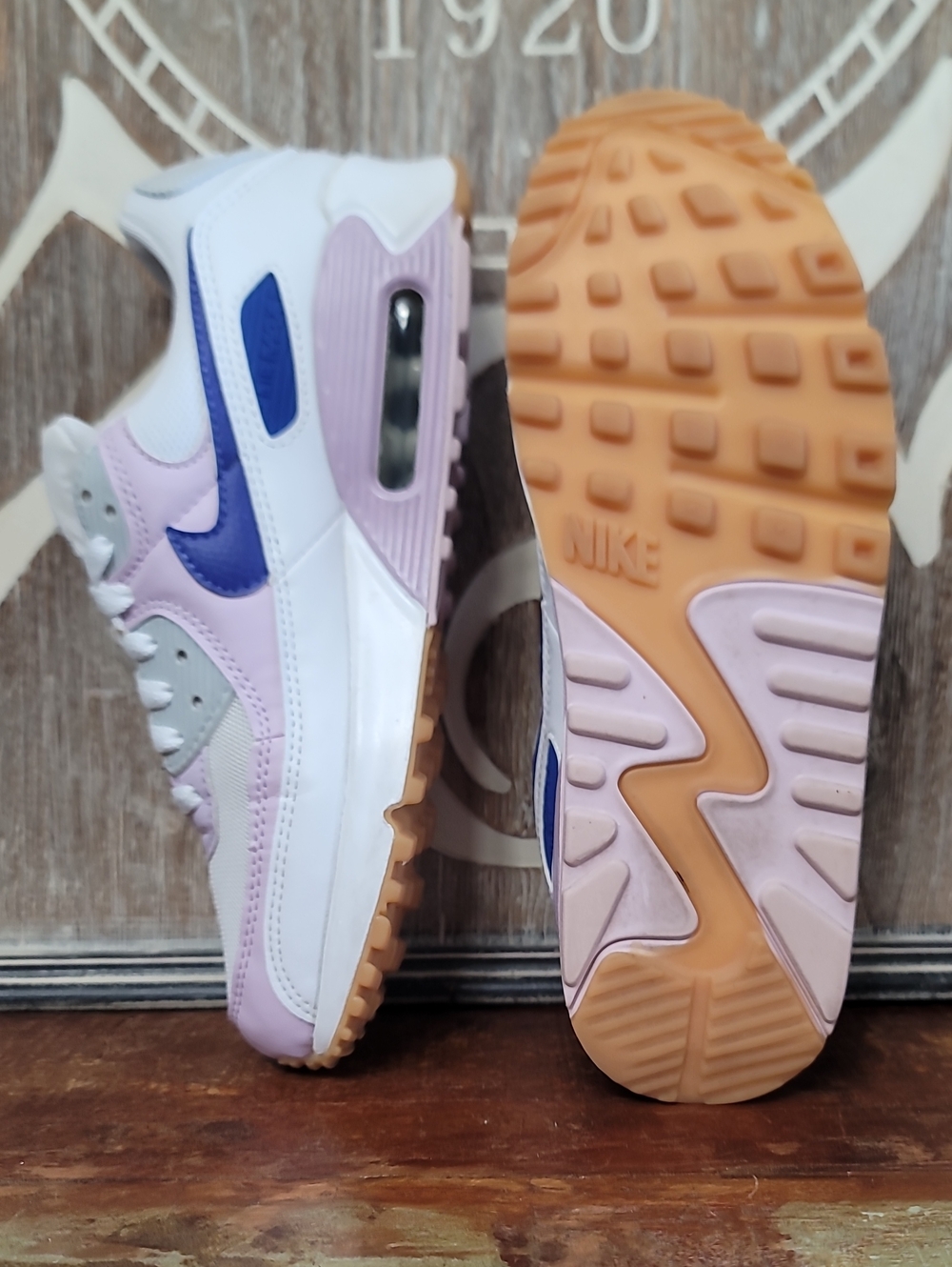 🔥 Nike Wmns Air Max 90 'White Doll' "Light Pink/platinum/Gum" Wmns 8 Good Cond - Picture 4 of 16